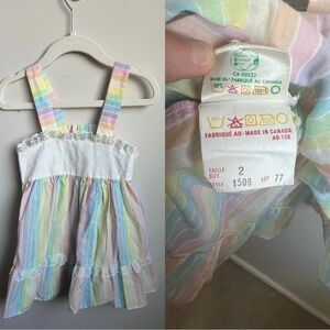 Vintage Sears Dress with Lace Trim